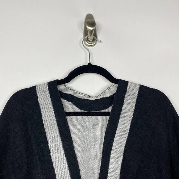 2/$30 NEW Boho Cheetah Ruana Oversized Open Wrap Poncho Blanket Scarf - Picture 6 of 14